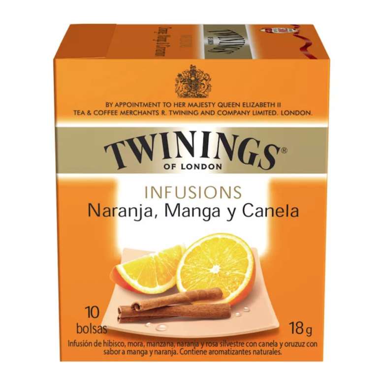 Te Twinings Naranja Mango Canela 10 Bolsitas